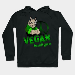 Vegan hooligan - rhinoceros Hoodie